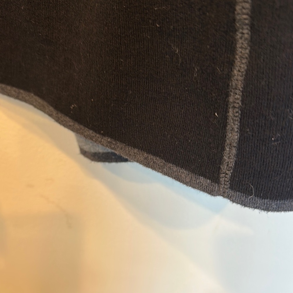 “OST” Black and Gray Women's open front hooded cardigan - Picture 7 of 8